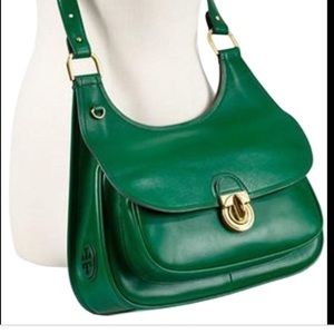 Tory Burch Green Leather Bag